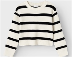 Name It jet stream/black stribet short striktrøje